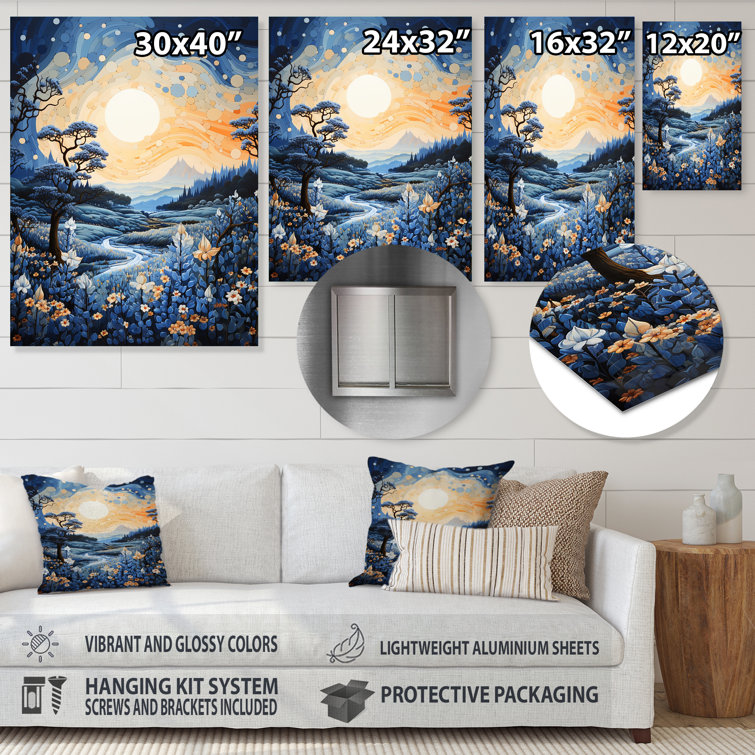 Latitude Run® Flower Blissful VI Floral & Botanical Metal